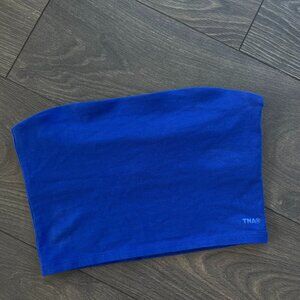 Aritzia TNA Royal Blue Crop Tube Top / Strapless Top - Size Medium